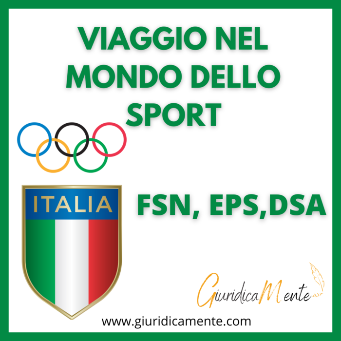 Le Federazioni Sportive GiuridicaMente